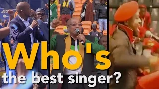 Maimane, Zuma or Ndlozi? Who's the best singer?