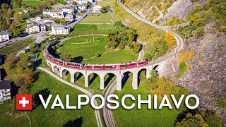 VALPOSCHIAVO Switzerland 🇨🇭 Valley Full of Surprises, Villages and TRAINS