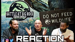 PLEASE DON'T FEED THE DINOS!!!! Jurassic World's Battle at Big Rock REACTION!!!