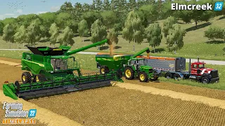 Buying a NEW JOHN DEERE Harvester. Harvesting Oat. Baling Straw🔸Farming Simulator 22🔸Elmcreek #32🔸4K