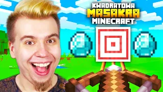 TRAFISZ W CEL = WYGRYWASZ EPICKĄ NAGRODĘ! (Minecraft Kwadratowa Masakra)