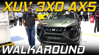 XUV3XO AX5 Walkaround | Top recommended variant | Price Rs 10.69L | Sunroof, Cruise Control & More