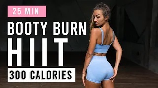 25 Min HIIT Workout To Grow Your Booty & Burn 300 Calories | At Home | No Equipment