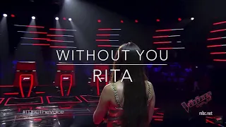 Mariah Carey -Without You with lyrics (English)|Rita| The Voice Arab