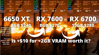 Can the RX 7600 beat AMD's own Last Gen? RX 6650 XT vs 7600 vs 6700: The Ultimate Comparison!!!