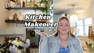 Kitchen Makeover | DIY Gallery Rails | Kitchen Decor on a Budget | Jessica Rene