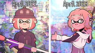 My charger improvement in 1 year :D [Splatoon 3]