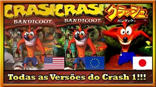 Diferenças entre as Versões de Crash Bandicoot 1 (Original/Europeia/Japonesa)!!!