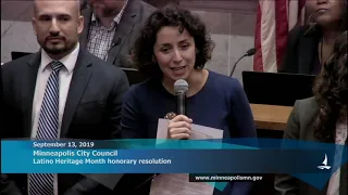 September 13, 2019 Minneapolis City Council