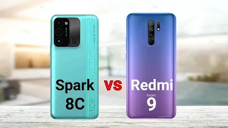 Tecno Spark 8c vs Xiaomi Redmi 9