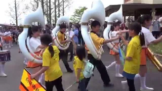 京都橘高等学校吹奏楽部　ブルーメの丘2019パレード午後の部2