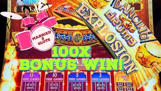🥁💥 100X Bonus on Dancing Drums EXPLOSION! $5.88 Bets = HUGE WIN‼️ | Married 2 Slots #casino #slots