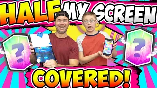 MY SON COVERS HALF MY SCREEN! THEN plays against me in CLASH ROYALE!