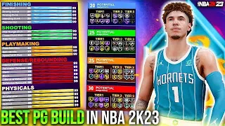 NBA 2K LEAGUE PRO SHOWS BEST PG BUILD IN NBA 2K23! *IS THIS BEST PG BUILD THE NEW META IN NBA 2K23?*