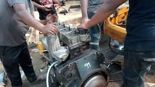 JCB Engine start after reconditioning.