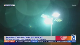 Incoming storm triggers Flood Watch in Los Angeles County