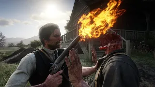 Red Dead Redemption 2 - Shotgun Kills - Brutal Kills - Funny Moments - Killcams - Ragdoll Physics