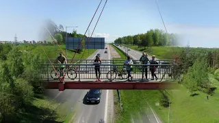 Didysis šeimos gynimo maršas - kolonos palydėtuvės ant Kleboniškio pėsčiųjų tilto Kaune