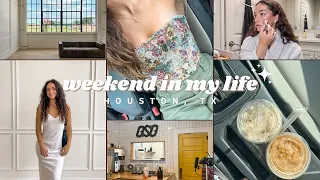 weekend in my life: grwm, shooting brand deals at a studio, trying new recipes, meal prepping tips
