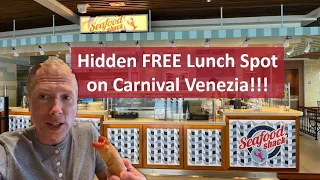 Carnival Venezia hidden dining spot in Seafood Shack: Chopsticks Asian cuisine! Full menu and review