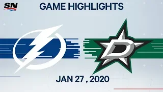 NHL Highlights | Lightning vs. Stars – Jan. 27, 2020