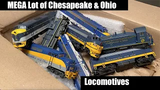 MEGA Lot of Chesapeake & Ohio Locomotives from eBay - Unboxing