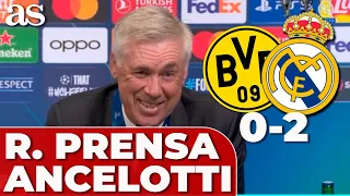 ANCELOTTI, RUEDA PRENSA CAMPEÓN CHAMPIONS completa hoy | Borussia Dortmund 0 Real Madrid 2