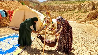 Chilteh Nomads Life: Cooking Traditional Lunch and Preparation of local buttermilk