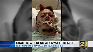 Chaotic weekend at Crystal Beach