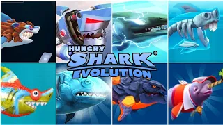 HUNGRY SHARK EVOLUTION - ALL SPECIAL SHARKS | KAIJU GAMER PH