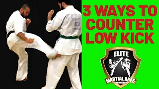 How to DEFEND LOW KICK & COUNTER combination in KYOKUSHIN Karate