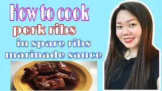 How to cook pork ribs in spare ribs marinade sauce l LYN TEVE