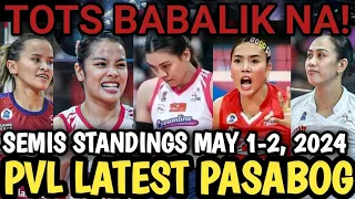 PVL LATEST UPDATE AND ISSUES MAY 1-2, 2024! SEMI-FINALS STANDINGS! GAME SCHEDULE, PVL LATEST ISSUES