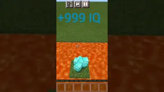 -999 IQ vs +999 IQ Minecraft #shortvideo #shorts