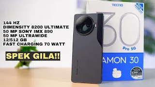 Racun Baru Spek Ganas! Tecno Camon 30 Pro 5G Resmi Indonesia - Inilah Spesifikasi Lengkap dan Harga