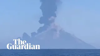 Italy's Stromboli volcano erupts sending plumes of ash and smoke into air