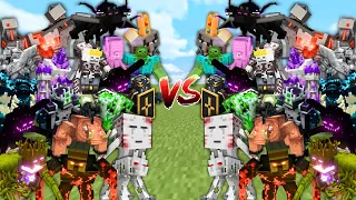 OP BOSSES vs OP BOSSES in Minecraft Mob Battle