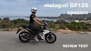 Malaguti GP 125 spectre review test