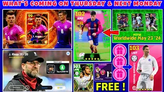 What's Coming On Thursday & Next Monday | eFootball 2024 Mobile | Upcoming Potw & Free Rewards🔥🤯