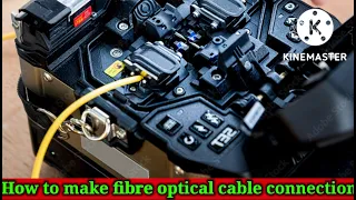 How to make fiber optical cable connection
