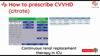 Continous renal replacement therapy in ICU