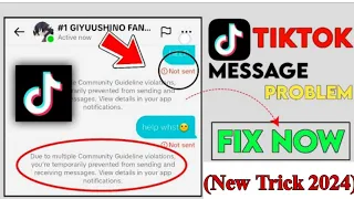 TikTok message not sending and receiving problem 2024 | TikTok message not send