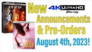 New 4K UHD Blu-ray Announcements & Pre-Orders for August 4th, 2023!