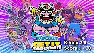 WarioWare: Get It Together! Remix 2.0 Score 1 - 20