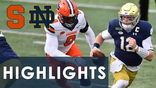 Syracuse vs. Notre Dame | EXTENDED HIGHLIGHTS | 12/5/2020 | NBC Sports