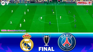 Real Madrid vs PSG - UEFA Champions League 2024 Final | Full Match All Goals | EA FC 24 Gameplay PC