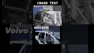 Ford F150 vs Volvo XC90 Crash Test who is more in safe?