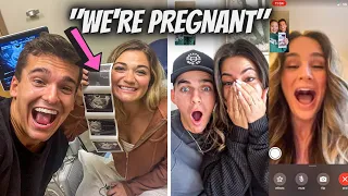 Telling our friends WE'RE PREGNANT