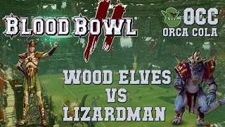 Blood Bowl 2 - Wood Elves (the Sage) vs Lizardmen (Sataric) - OCC G8 1