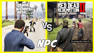 GTA V vs RDR 2 NPCs - WHO ARE THE BEST? ("Old" is gold?)